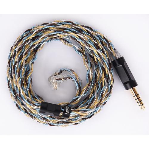 JSHiFi-QuartetQDC4.4mmリケーブル 希土銅＋銅銀合金＋古河銅線材 4.4