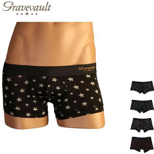 グレイブボールト gravevault ボクサーパンツ メンズ ショート ローライズ starstuds 無地 シンプル 定番  正規品 下着 パンツ インナー 誕生日 プレゼント | Gravevault