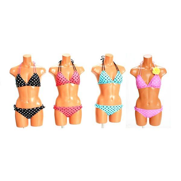 ラッピング可 ボクサーパンツ メンズ 水着レディース 体型カバー マーキュリーデュオ 水着 ショートパンツ シュシュ付きドット ビキニ 4点セット Mercuryduo 水着レディース ラグジュリアス インナーワールド