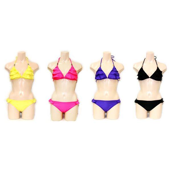 メーカー直送品 ラッピング可 水着レディース 体型カバー マーキュリーデュオ ワンピース付き ビキニ Mercuryduo ワンピース付き Mercuryduo 無地フリル レディースファッション ラグジュリアス インナーワールド クリアランスアウトレット