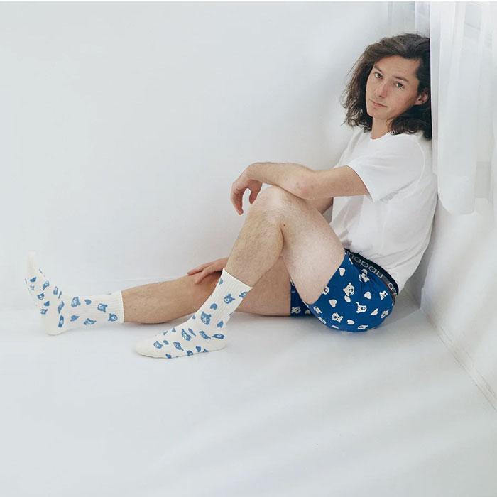 アナパウ ボクサーパンツ&ソックスのセット ベアーハート anapau メンズ ブランド 下着 パンツ プレゼント ギフト ラッピング 無料 彼氏 父 男性 旦那 大人 | anapau | 09