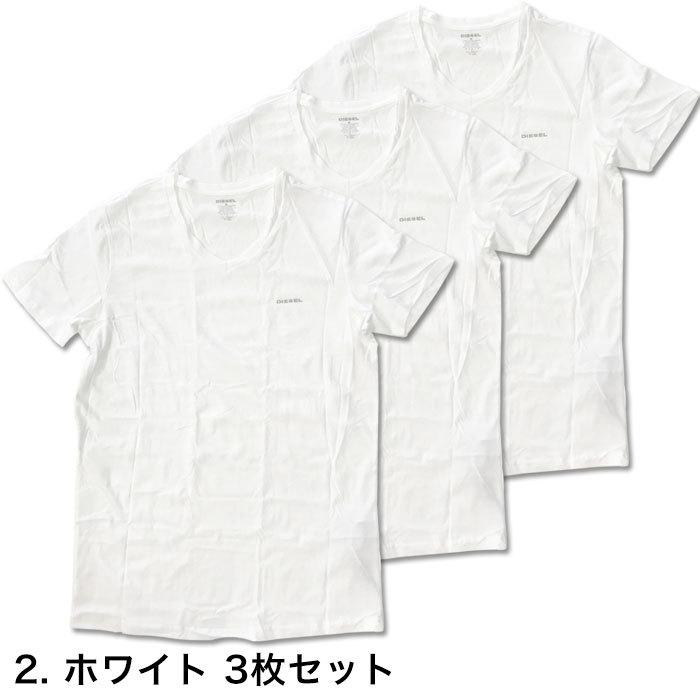 ディーゼル Tシャツ 3枚セット メンズ ロゴ DIESEL シンプル ブランド ギフト ラッピング 無料 彼氏 父 男性 3枚組 | DIESEL | 04