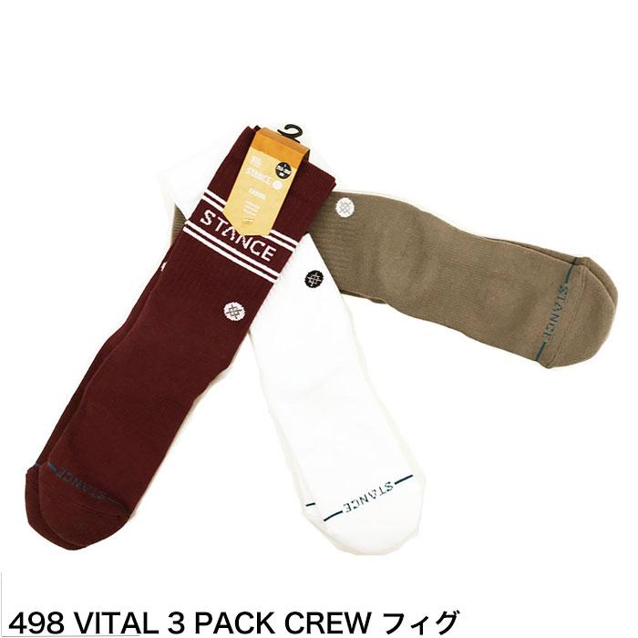 STANCE SOCKS スタンス ソックス 靴下 BASIC CRW 3足 セット クルー丈 3PACK 3枚 無地 ブランド スポーツ プレゼント ラッピング 無料 彼氏 男性 大人 | STANCE | 27