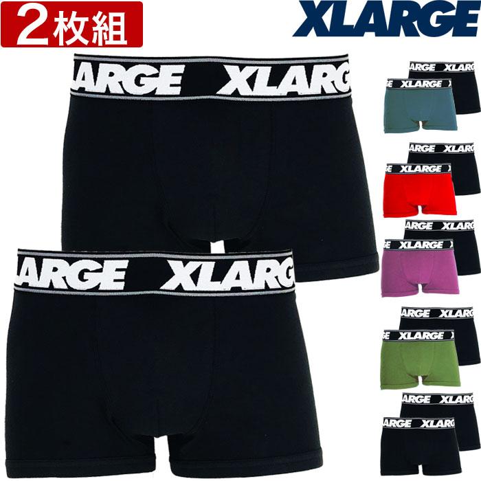 XLARGE（エクストラ ラージ） ボクサーパンツ 2枚セット 無地 メンズ X 