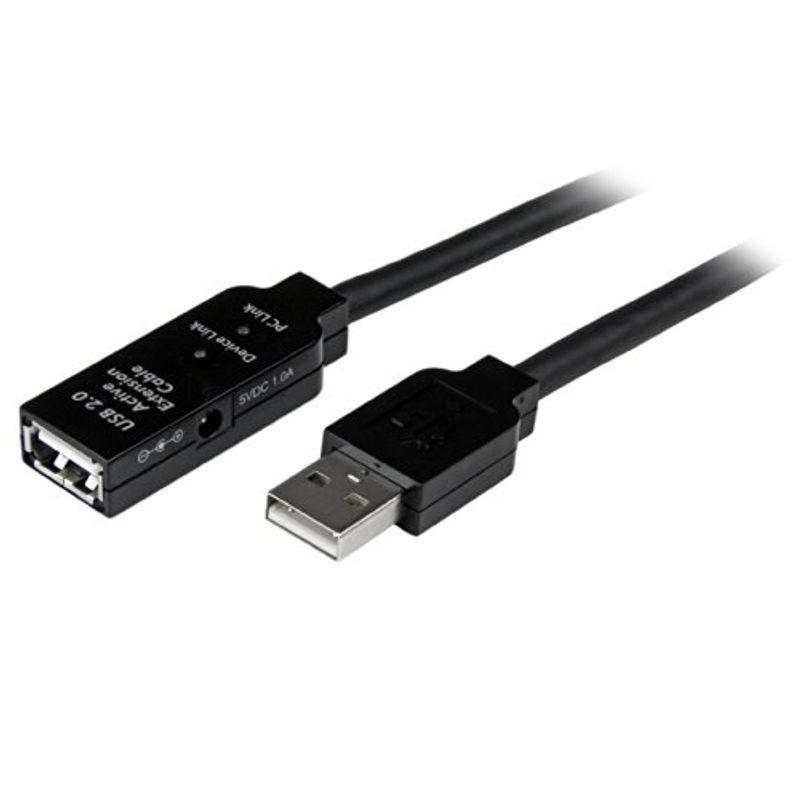 StarTech.com USB 2.0 アクティブ延長ケーブル 15m Type-A(オス) - Type-A(メス) USB2.0 リピ
