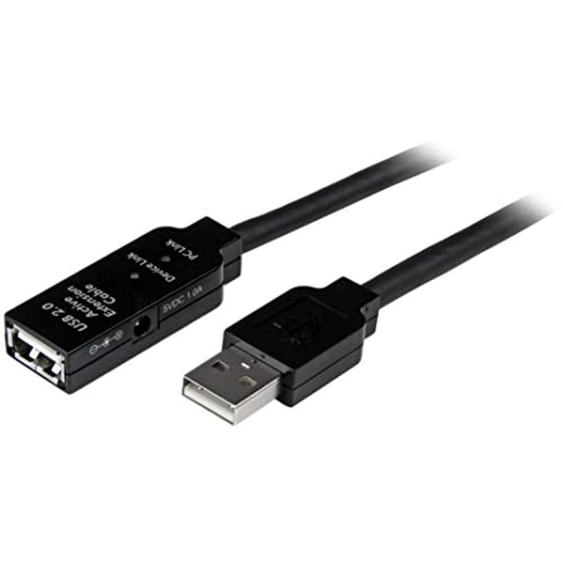 人気が高い StarTech.com USB 2.0 アクティブ延長ケーブル 10m Type-A(オス) - Type-A(メス) USB2.0 リピ USBケーブル