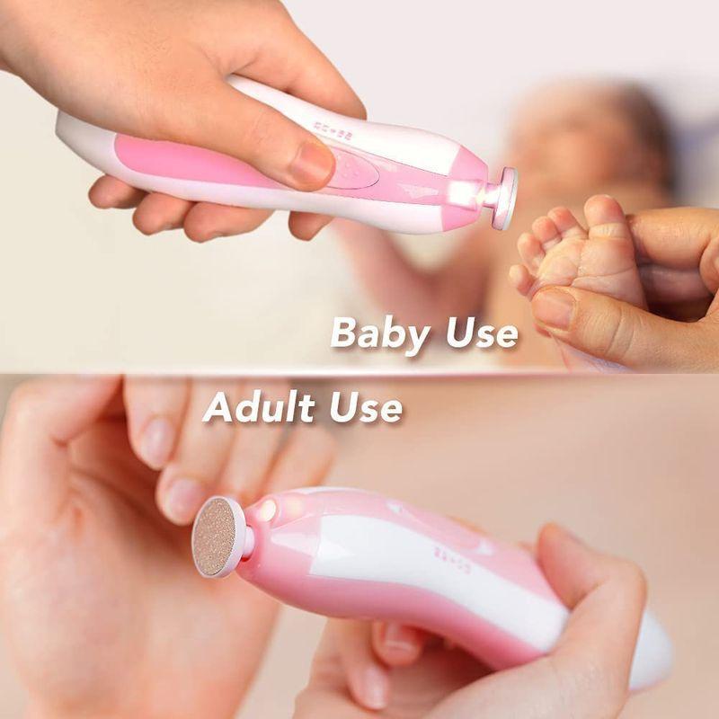 通販 激安◇ ベビー 電動ネイルケアセット 赤ちゃん 爪切り 爪やすり つや出し 磨き ブルー ベビー 電動ネイルケアセット 赤ちゃん 爪切り 爪やすり つや出し 磨き ピンク