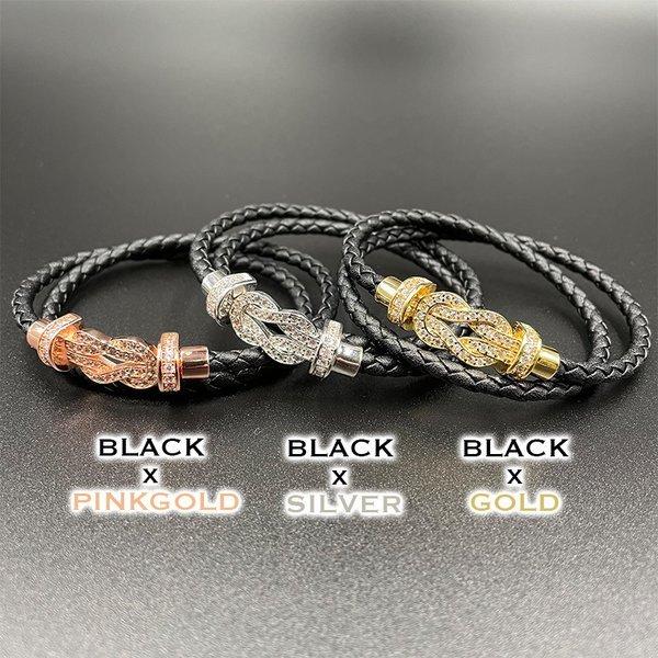 送料無料 インフィニティブレスレット フォース10 エイトデグリーゼロ メンズ レディース ペア お揃い カップル レザー 革 ゴールド 金 シルバー |  | 01