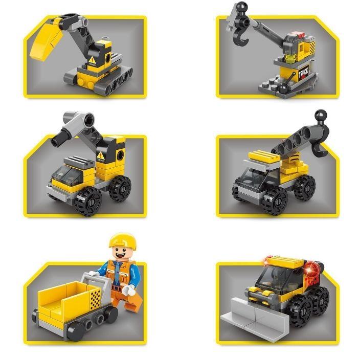 送料無料 レゴ 互換ブロック 工事 トラック 現場 建設 建築 車 くるま ブロック LEGO こども キッズ 互換品 クラシック 4歳以上 誕生日 お祝い プレゼント | ブランド登録なし | 05