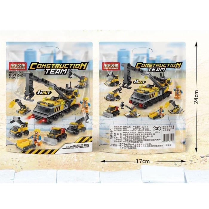 送料無料 レゴ 互換ブロック 工事 トラック 現場 建設 建築 車 くるま ブロック LEGO こども キッズ 互換品 クラシック 4歳以上 誕生日 お祝い プレゼント | ブランド登録なし | 06