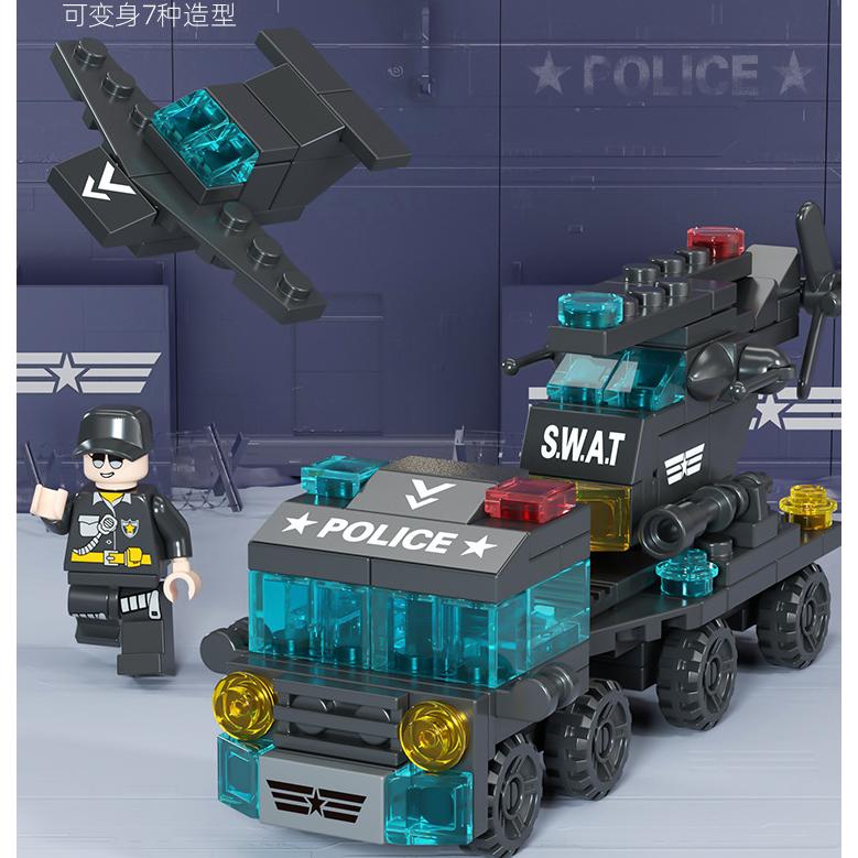 送料無料 LEGO レゴ 互換 ブロック SWAT 警察車両 車 くるま クラシック 4歳以上 おままごと 知育玩具 知育 おもちゃ |  | 03