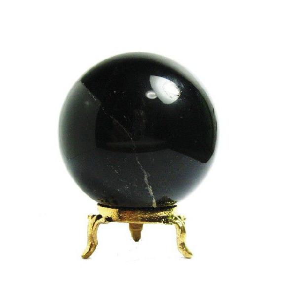 SALE／37%OFF】天然 黒水晶(モリオン)丸玉 60mm玉 台付 オブジェ