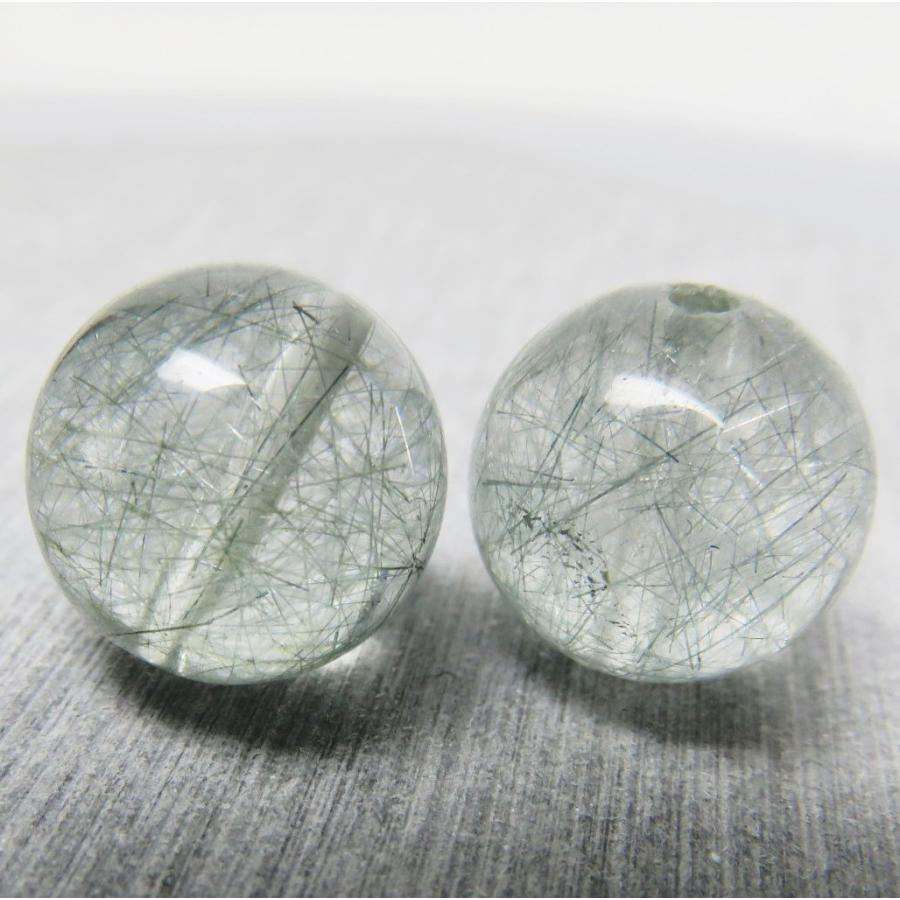 ブルールチルクォーツ 11.5mm AAA 1粒売り 天然石ビーズ 穴あき 丸玉