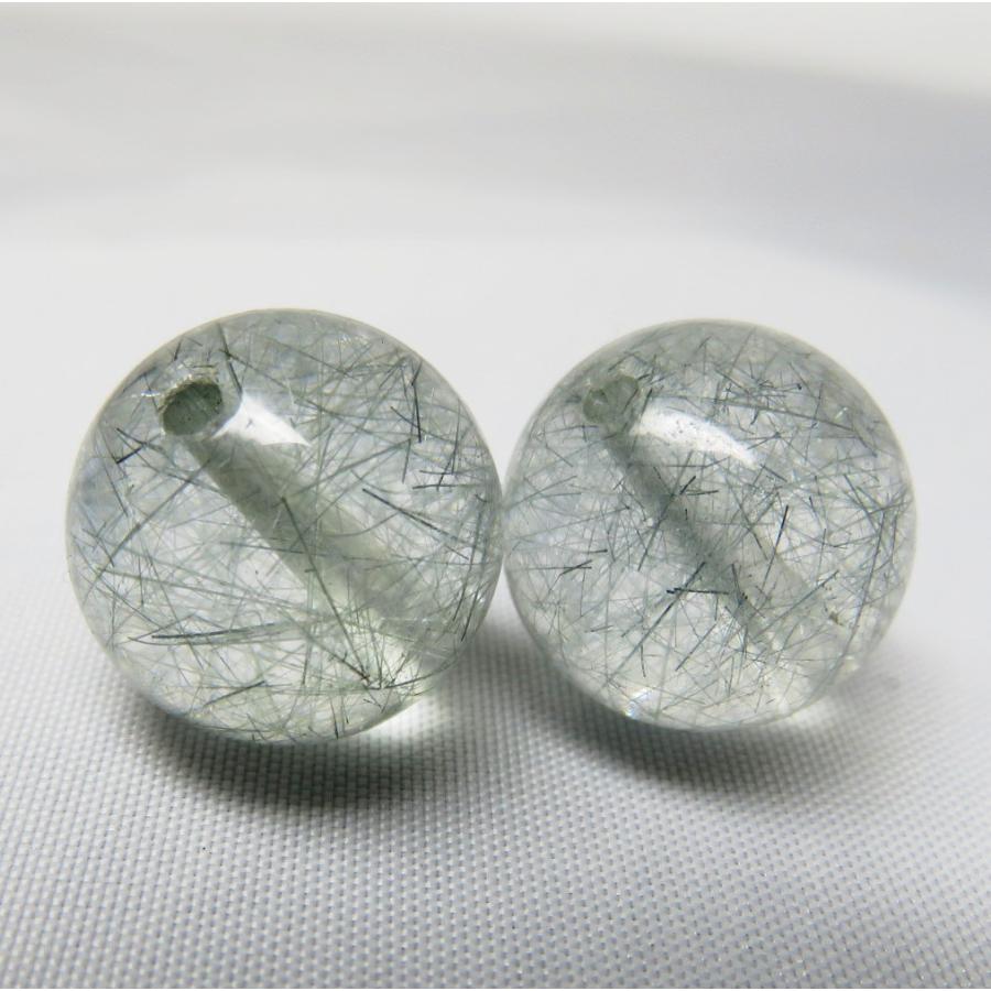 ブルールチルクォーツ 11.5mm AAA 1粒売り 天然石ビーズ 穴あき 丸玉