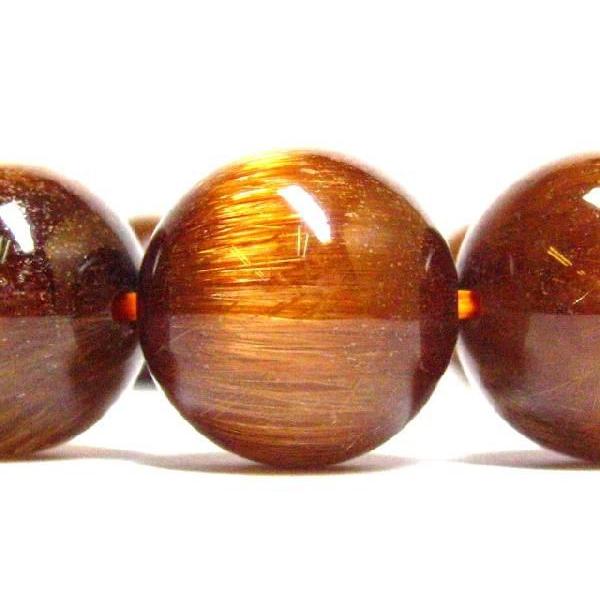 レッド ルチルクォーツ 15mm 1粒売り 高品質ビーズ : luz - 通販