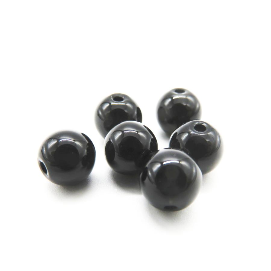 天然石ビーズ モリオン (黒水晶) 6.0mm 1粒売り チベット産 ラウンド 丸玉 バラ売り 穴空 | 