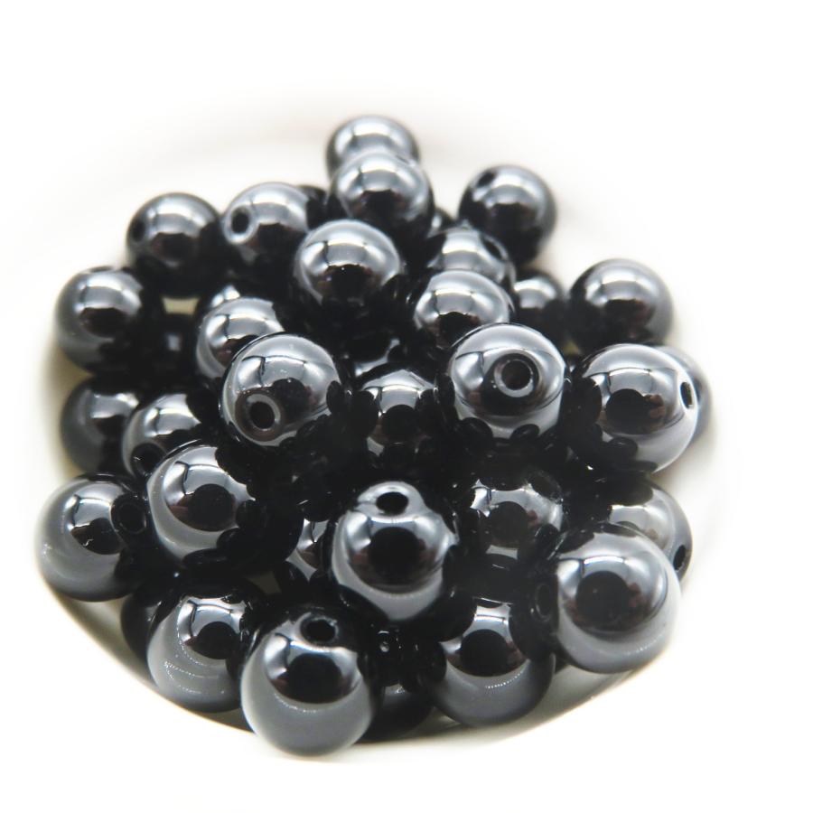 天然石ビーズ モリオン (黒水晶) 6.0mm 1粒売り チベット産 ラウンド 丸玉 バラ売り 穴空 |  | 03