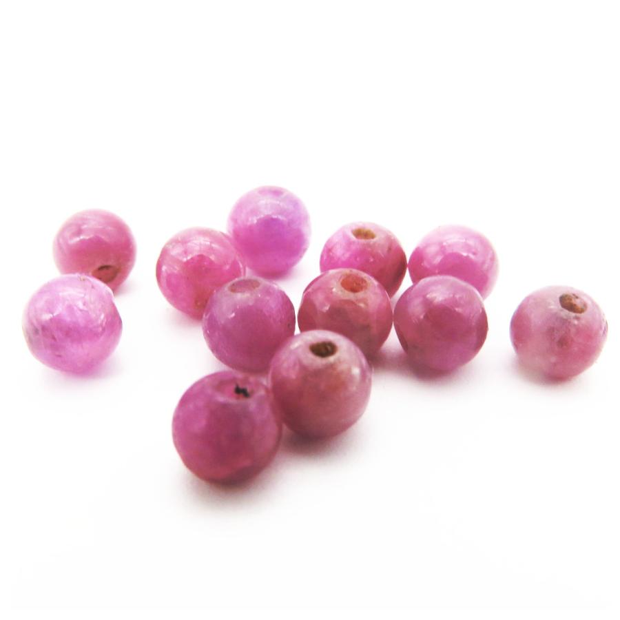 ルビー AA 4.8〜5.0mm 1粒売り 天然石ビーズ |  | 01