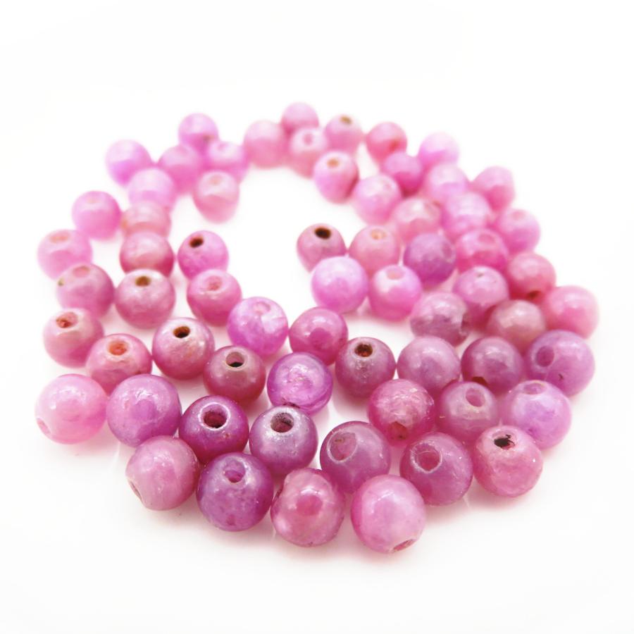 ルビー AA 4.8〜5.0mm 1粒売り 天然石ビーズ |  | 03