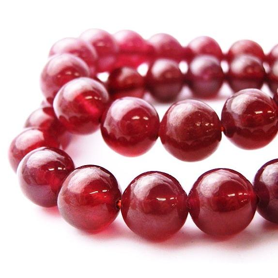 宝石質ブレスレット ルビー AAAA 9.0mm玉 20〜22粒　 | 