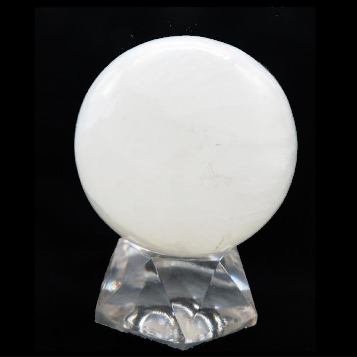 丸玉 セレナイト Selenite 40mm玉 1個売り 天然石 球体 置物 鉱物 原石 
