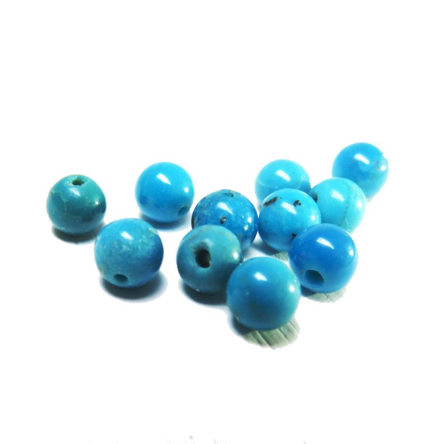 ターコイズ/トルコ石 4.0mm玉 AA 1粒売 天然石ビーズ ラウンド 丸玉 
