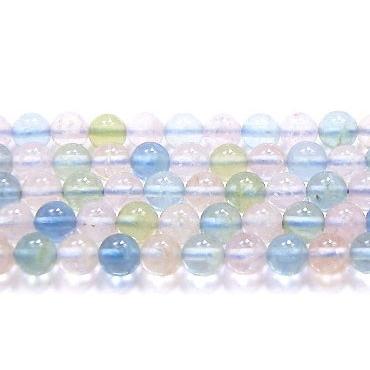 高品質半連売ビーズ ベリルAAA 6.0mm クリアータイプ 32粒売り/連【送料無料】