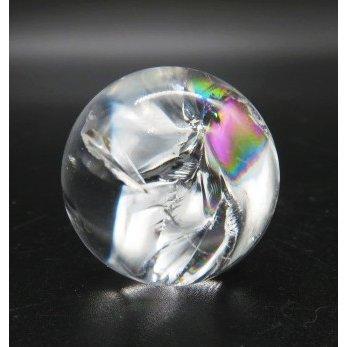 オマケつき！透明度抜群レインボー水晶丸玉