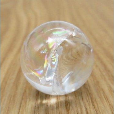 丸玉 高品質 レインボー水晶 22〜25mm玉 1個 （アイリスクォーツ