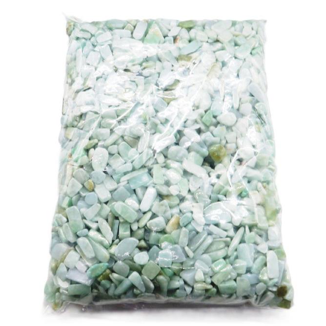 浄化用さざれ！！ 本翡翠（ジェダイト） 4x5〜6x17m 1000ｇ