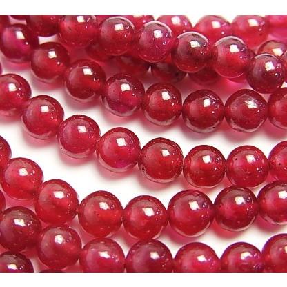 ルビー AAAA 6.0mm玉 1粒売り 宝石質高級ビーズ : luz - 通販 - Yahoo