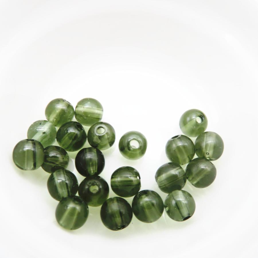 高品質 隕石ビーズ! モルダバイト 4.0玉mm玉 AAA 1粒売り