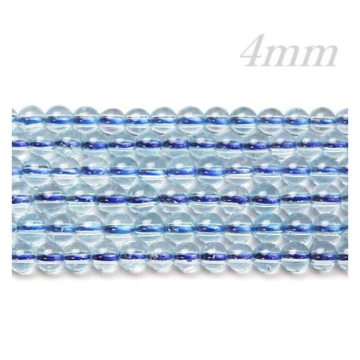 連売ビーズ ブルートパーズ AA 丸玉 4.0ミリ玉 約40cm パワーストーン