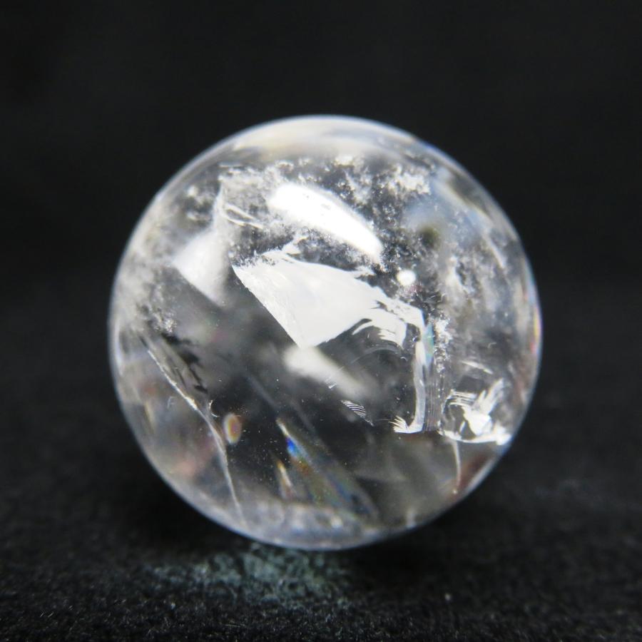 お買い得 水晶丸玉 クラック有 20-25mm玉/1個売り 穴無し 天然石 浄化
