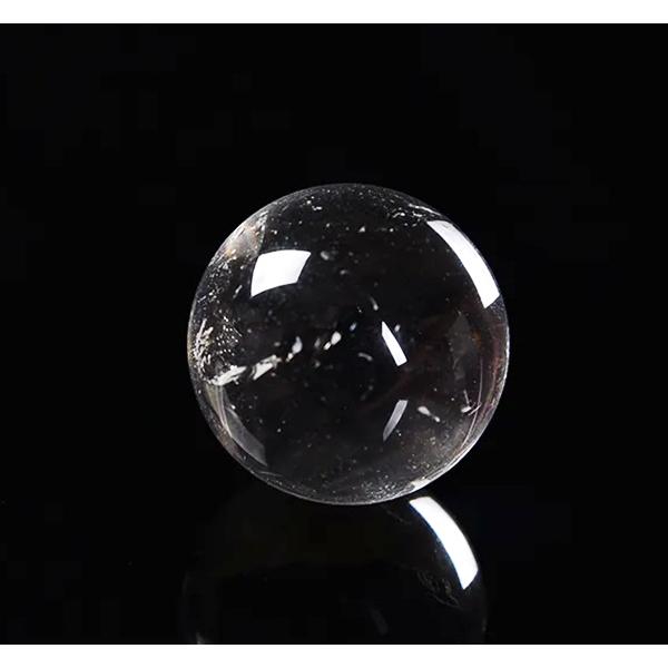 お買い得 水晶丸玉 クラック有 20-25mm玉/1個売り 穴無し 天然石 浄化