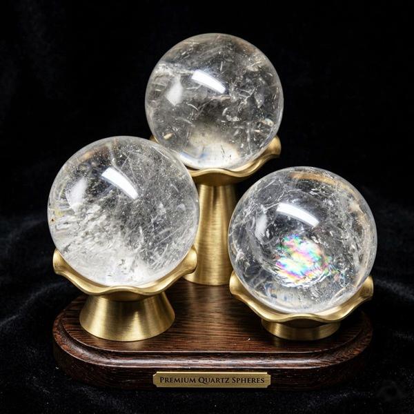 天然石 水晶丸玉 クラック有 50〜55mm玉/1個売り 浄化用 Quartz