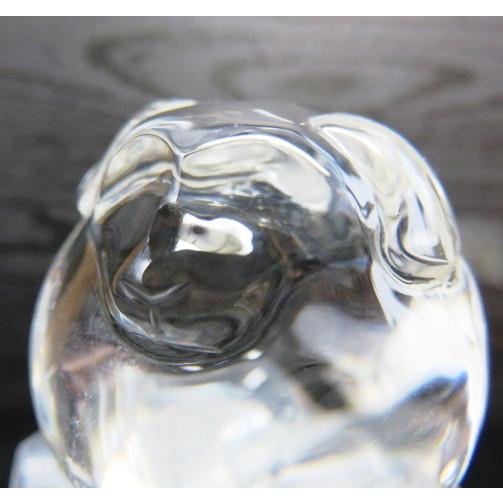 1点物 犬彫刻水晶玉 AAA 38x38mm玉 水晶さざれ100ｇ付 おすすめ品 穴無 透明度高い 山梨水晶彫刻商品 水晶球 水晶 丸玉 球体 置物 原石　｜luz｜07