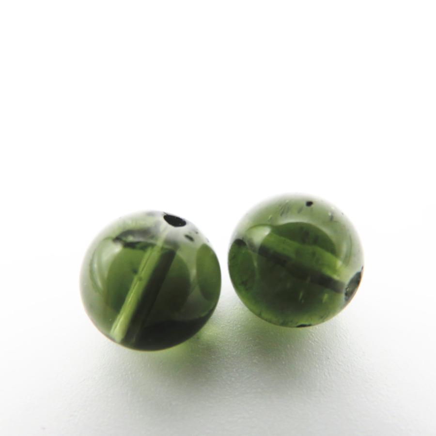 アウトレッド 隕石ビーズ モルダバイト 8.0mm玉 1粒売り