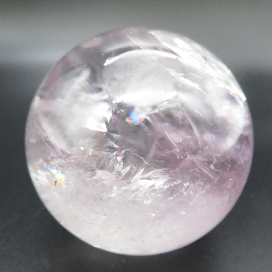 丸玉 ラベンダー アメジスト丸玉 53mm (206g) 紫水晶 浄化 ヒーリング クリスタル 置物の画像