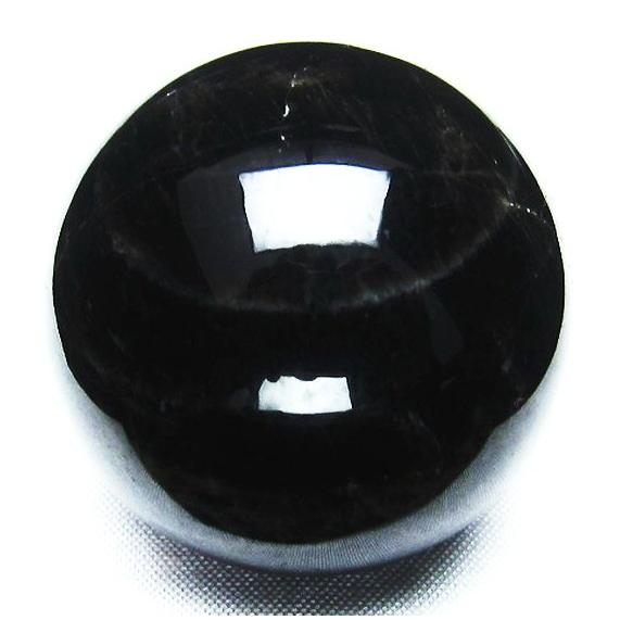 天然石丸玉 黒水晶(モリオン) 36〜40mm 【宅急便送のみ対応】の画像