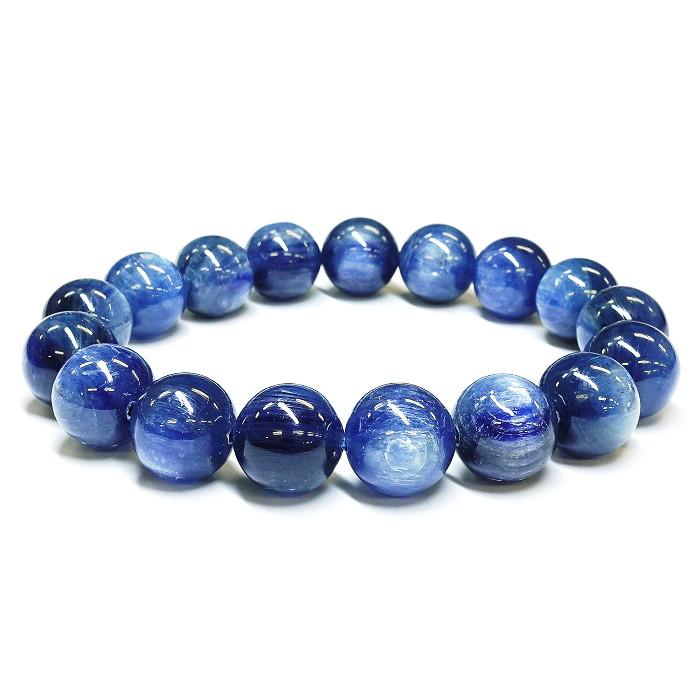 ブレスレット カイヤナイト 12.0mm玉 品質ランク-AAA 内径サイズ-17.0 