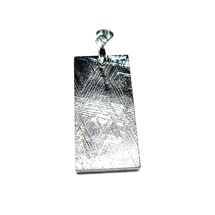 ペンダント シルバーギベオン Meteorite(メテオライト) 28x13x2mm