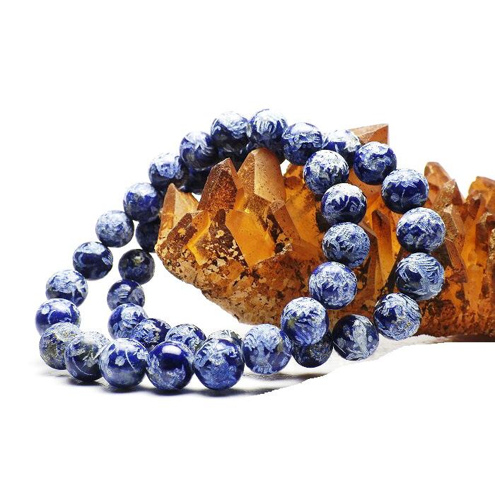 ラピスラズリ 龍手彫 ブレスレット 大玉 ブレスレット ラピスラズリ 龍