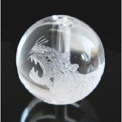 高級彫刻ビーズ 四神彫刻 水晶 14mm玉 【白虎】 1粒 : luz - 通販 