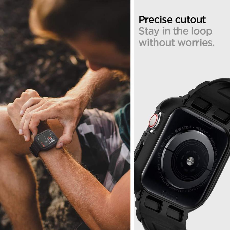 Spigen Apple Watch バンド 一体型 ケース Series SE/Series 6 / 5 4 
