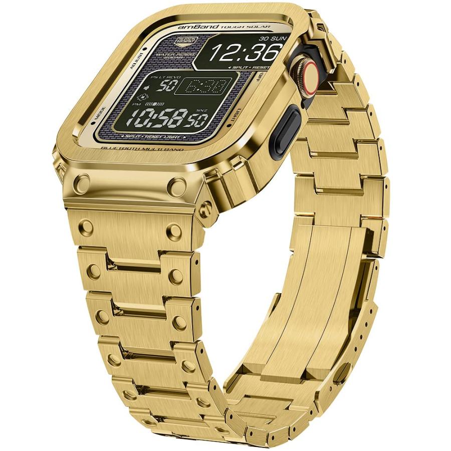 通販でクリスマス amband Apple Watchバンド amBand (アムバンド) ステンレス アップルウォッチバンド 45m