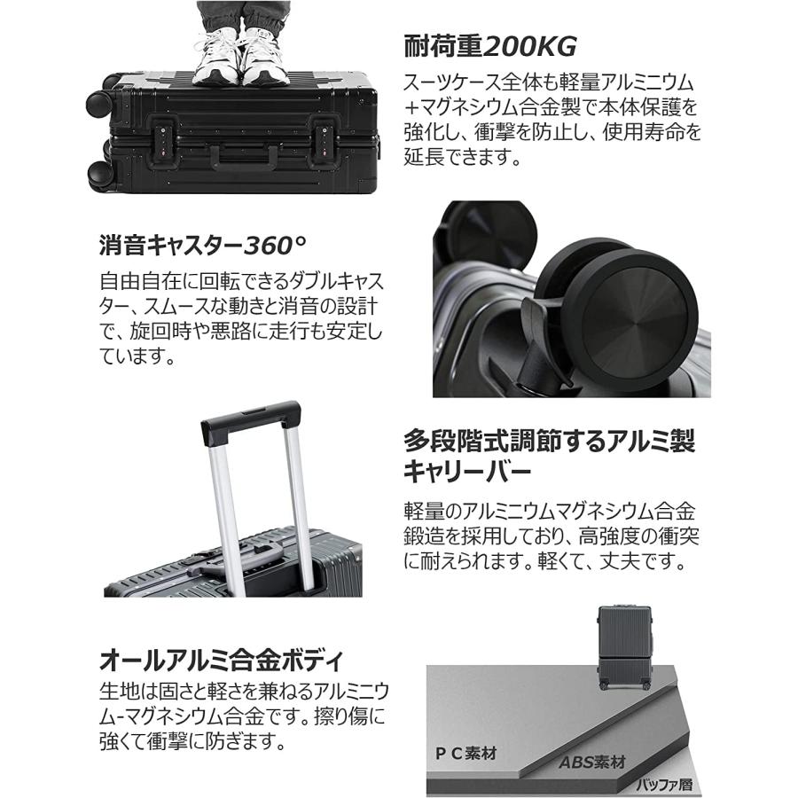 RIRAKIE スーツケース 前ポケット キャリーケース 機内持ち込み