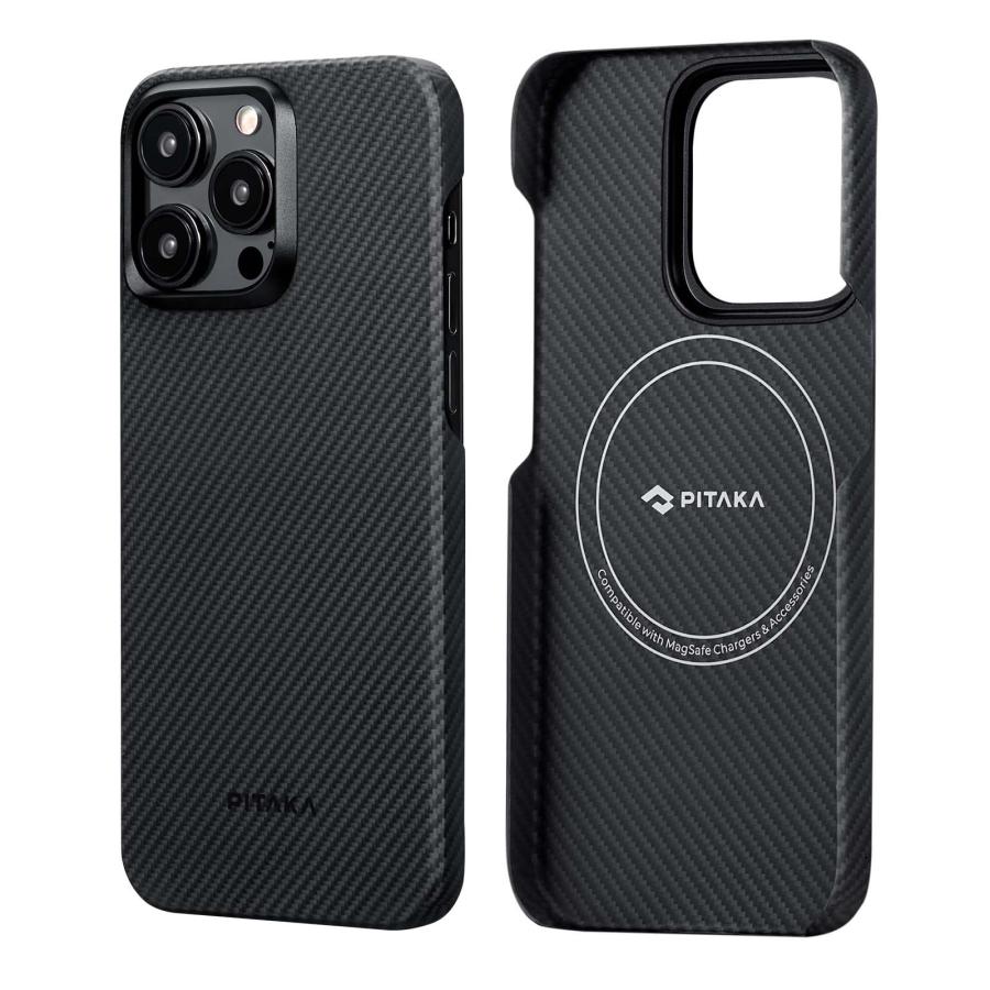 PITAKA」 iPhone 15 Pro用 ケース 600Dアラミド繊維製 MagSafe PITAKA」 iPhone 15 Pro用 ケース 600Dアラミド繊維製 MagSafe