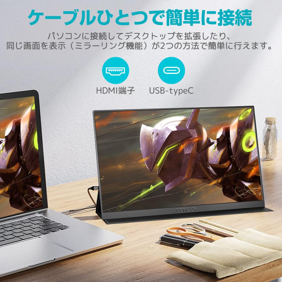 モバイルモニター 15.6インチ モバイルディスプレイ HDR 1920*1080