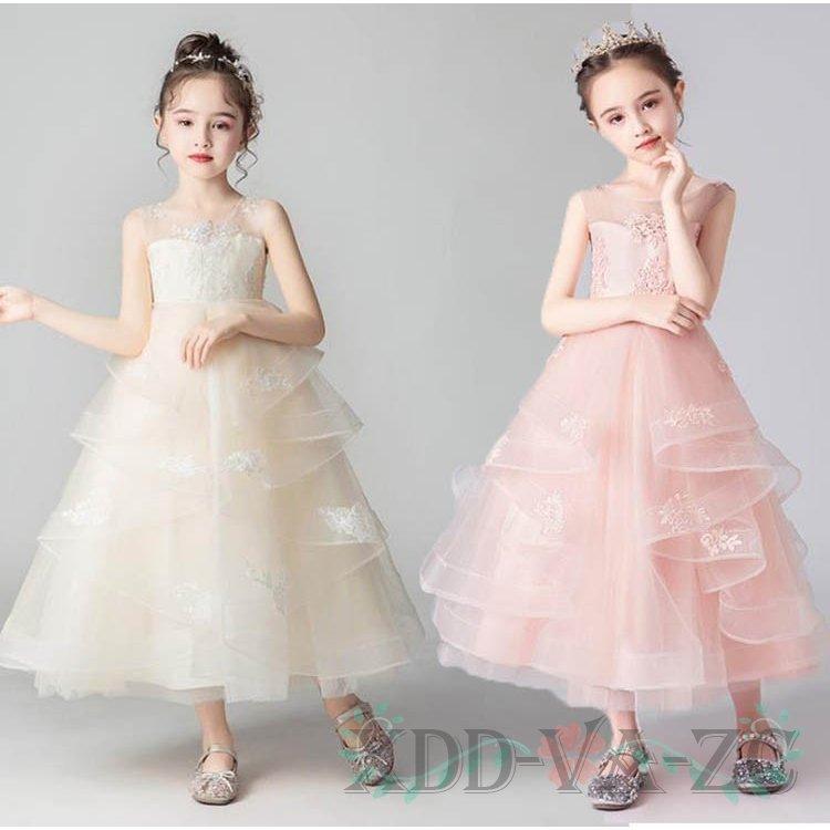 本物品質の ドレス 女の子 ドレス プリンセス キッズ 花刺繍柄 子供 お呼ばれ ピアノ演奏会 レースワンピース 子ども 結婚式 発表会 ドレス サイズ 100cm